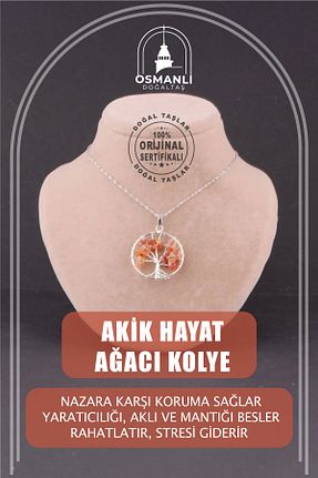 گردنبند جواهر رنگی زنانه سنگ OSMANLI DOĞAL TAŞ - کد 43872289