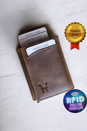 کیف پول قهوه ای مردانه ابعاد کوچک Modica - کد 124867012