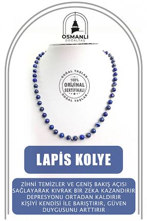 گردنبند جواهر رنگی زنانه سنگ طبیعی OSMANLI DOĞAL TAŞ - کد 303336042