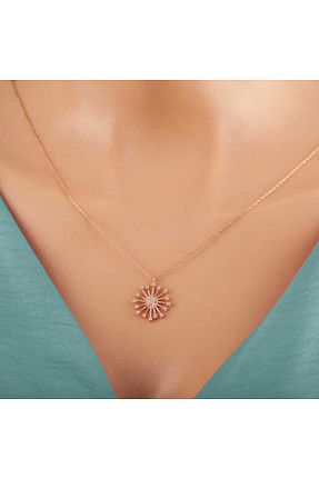 گردنبند نقره سبز زنانه 925 عیار NazikEndam - کد 894295827