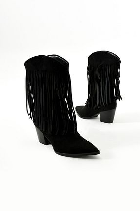 چکمه مشکی زنانه جیر Gökçe Shoes - کد 874775011