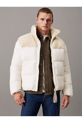 کاپشن بژ مردانه رگولار Calvin Klein - کد 869536144