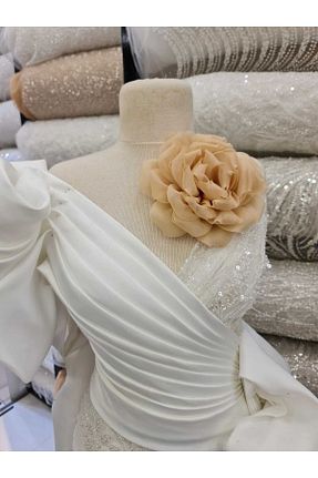 گردنبند جواهر بژ زنانه Esteks Dantel ve Tekstil Aksesuarları - کد 874787828