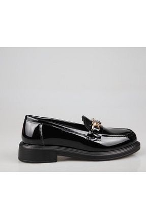 بابت مشکی زنانه چرم لاکی FELES - کد 874787362