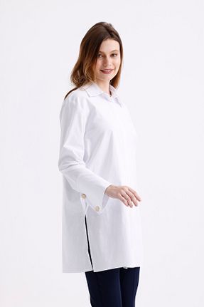 پیراهن سفید زنانه رگولار PASTELASTORE - کد 845392341
