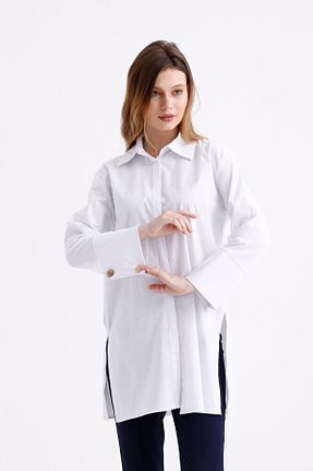 پیراهن سفید زنانه رگولار PASTELASTORE - کد 845392341