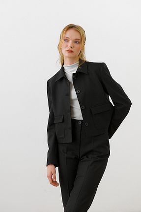 کت مشکی زنانه Relaxed urban focus - کد 874792786