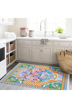 فرش رنگی قابل شستشو Rugs Modern Halı - کد 874792987