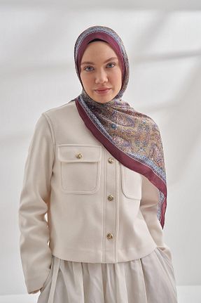 شال زرشکی زنانه پلی استر ARMANDA - کد 868369703