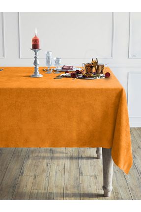 رومیزی نارنجی پلی استر Perle - کد 356382805