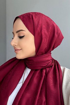 شال زرشکی زنانه Byedauzunlar - کد 874818282