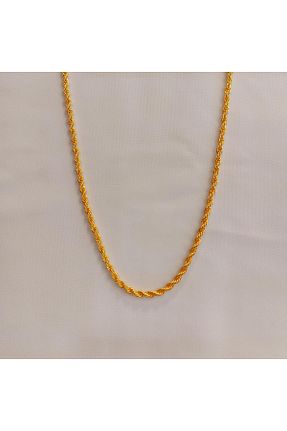 گردنبند جواهر زرد زنانه روکش طلا Zarifgoldimitasyon - کد 856361672