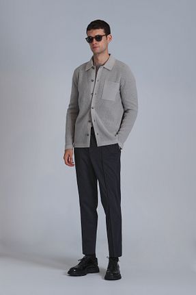 رویه طوسی مردانه بافتنی Lufian - کد 874810707