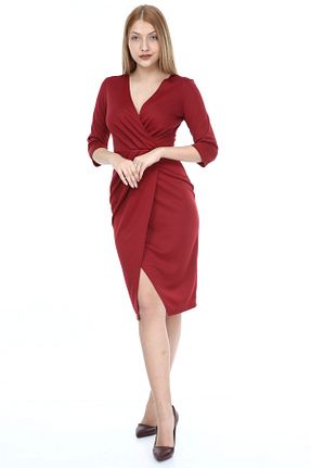 لباس زرشکی زنانه بافت AVVER - کد 55577773