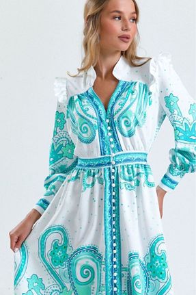 لباس فیروزه ای زنانه بافتنی jennyfer garment - کد 874815577