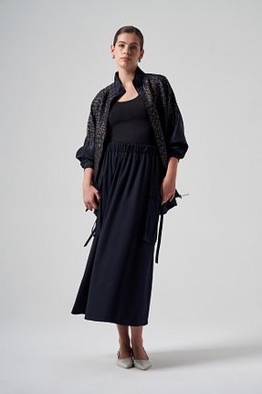 دامن حجاب سرمه ای زنانه رگولار Nuss - کد 874813135