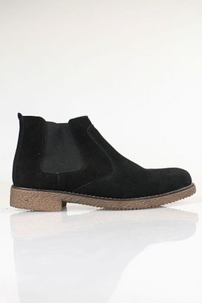بوت / نیم بوت مشکی مردانه چرم خالص Marcanoon - کد 874822144