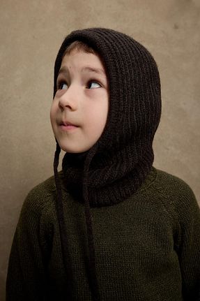 کلاه پشمی قهوه ای بچه گانه اکریلیک Fahhar Kids - کد 874824411