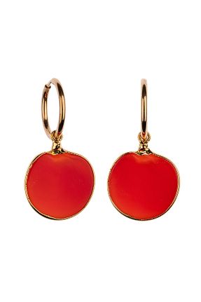 گوشواره جواهر قرمز شیشه THE NERO DESIGN - کد 871472236