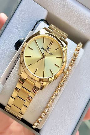 ساعت مچی زرد زنانه 31-35 میلی متر Daniel Klein - کد 874837493