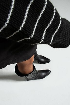 بوت / نیم بوت مشکی زنانه چرم مصنوعی shopcolic - کد 874860899