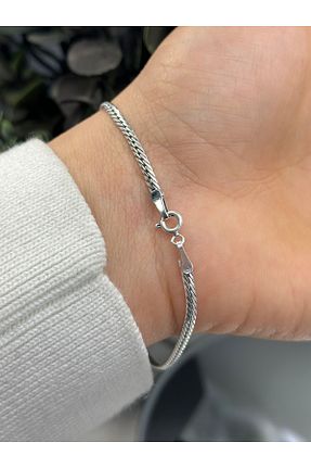 دستبند نقره سفید مردانه 925 عیار NikaŞ - کد 874867340