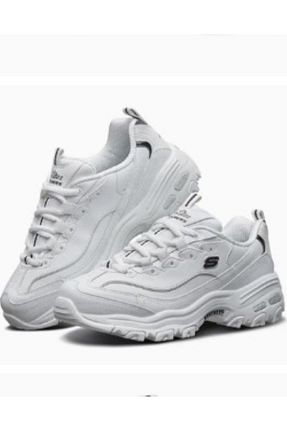 کفش کلاسیک سفید زنانه پاشنه تخت Skechers - کد 874865643