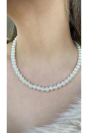 گردنبند مروارید سفید مروارید فرهنگی Butik - کد 874872811