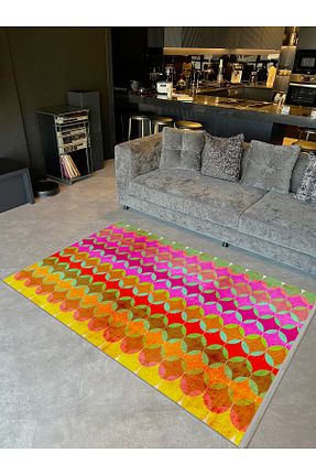 فرش رنگی قابل شستشو Rugs Modern Halı - کد 874874358