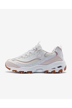 کفش اسنیکر بژ زنانه بند دار Skechers - کد 871364658