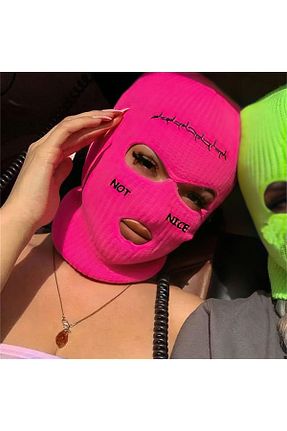کلاه پشمی صورتی زنانه پنبه - الاستین Genel Markalar - کد 809899763