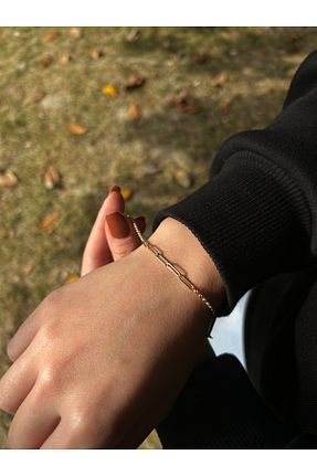 دستبند طلا رنگی زنانه 14 عیار Goldium Jewellery - کد 872905134