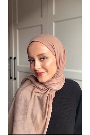 شال بژ زنانه پنبه ای Butik - کد 874095936