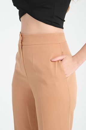 شلوار قهوه ای زنانه پارچه MODA - کد 862131677