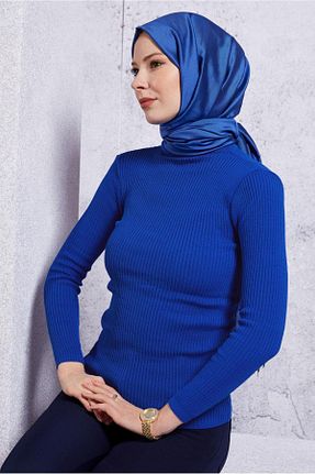 تونیک حجاب سرمه ای زنانه بافتنی TRENDTESETTÜR - کد 754405048