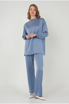 ست بالاتنه و پائین تنه متالیک زنانه بافتنی HEQA - کد 846402258