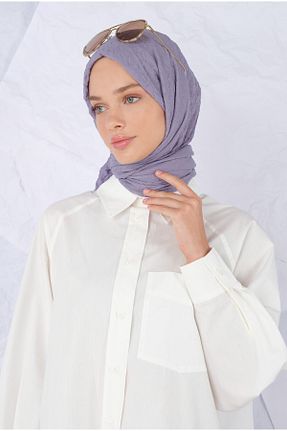 شال بنفش زنانه پلی استر HEQA - کد 849624277