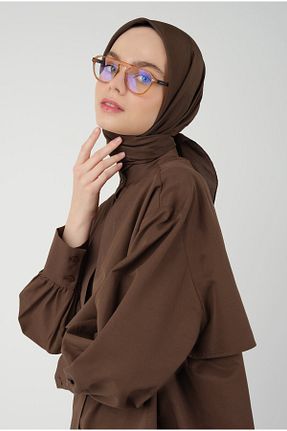 روسری قهوه ای پلی استر HEQA - کد 829103474
