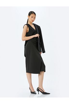 دامن صورتی زنانه پلی استر Koton - کد 874953449
