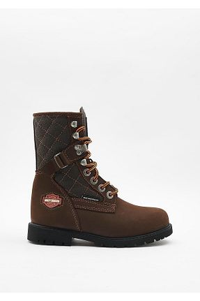 بوت / نیم بوت قهوه ای بچه گانه چرم مصنوعی Harley Davidson - کد 70190081