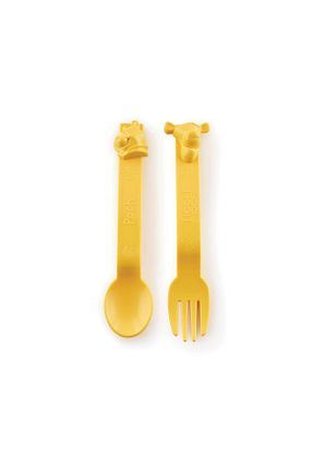 قاشق و چنگال و کارد زرد 1 نفره Tupperware - کد 768379992