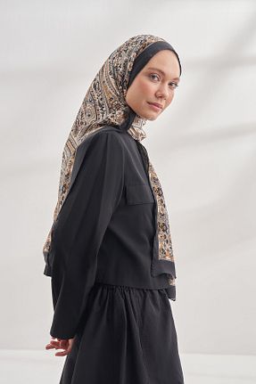 شال مشکی زنانه ابریشم ARMANDA - کد 874987504