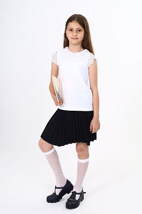 تیشرت سفید بچه گانه یقه دوچرخه Toontoy - کد 874981438