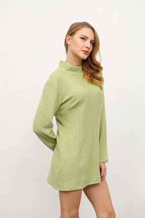 لباس سبز زنانه بافت Aslı Özgün - کد 874985501