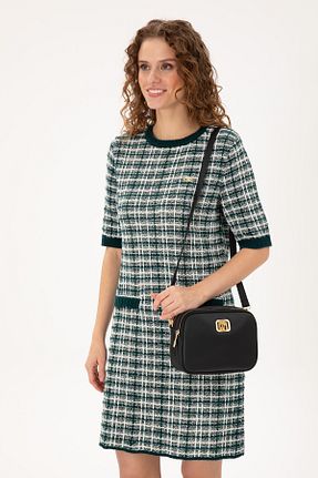 کیف دوشی مشکی زنانه چرم مصنوعی U.S. Polo Assn. - کد 875017289