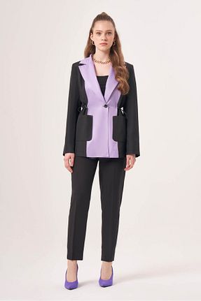 کت رنگی زنانه رگولار Mizalle - کد 740895735