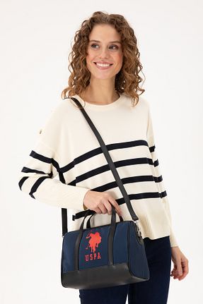 کیف دوشی سرمه ای زنانه چرم مصنوعی U.S. Polo Assn. - کد 875028753