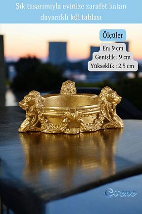 زیر سیگاری طلائی Alçı Evene - کد 799859248