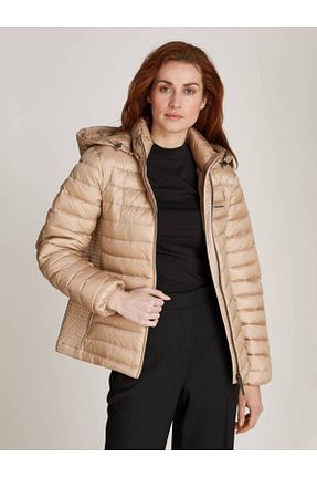 کاپشن بژ زنانه رگولار Calvin Klein - کد 874361432