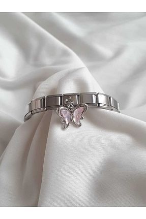 دستبند استیل (فولاد) متالیک زنانه استیل (فولاد) bijoux uniques - کد 874789152